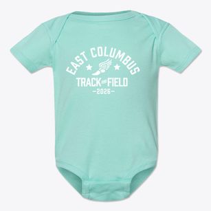 East Columbus Elementary School Track and Field Baby Onesie