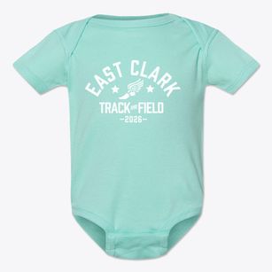 East Clark Elementary School Track and Field Baby Onesie