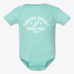 Dawson Bryant Middle School Track and Field Baby Onesie