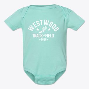 Westwood Elementary School Track and Field Baby Onesie