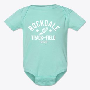 Rockdale Elementary School Track and Field Baby Onesie