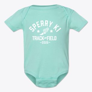 Sperry Elementary K1 School Track and Field Baby Onesie