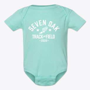 Seven Oak Middle School Track and Field Baby Onesie