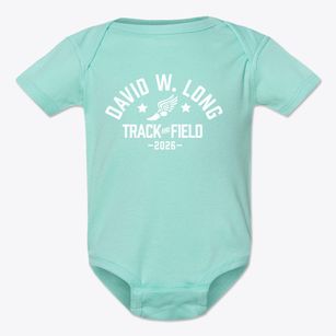 David W. Long Elementary School Track and Field Baby Onesie