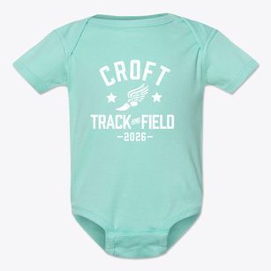 Croft Design Middle School Track and Field Baby Onesie