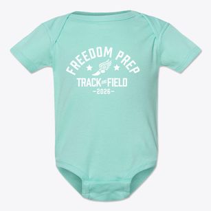 Freedom Preparatory Academy Track and Field Baby Onesie