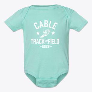 Cable Elementary School Track and Field Baby Onesie