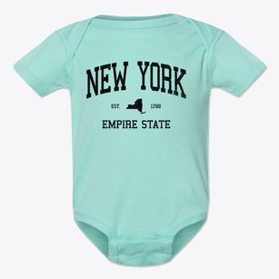  New York Slogan Baby Onesie