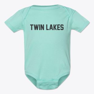 Twin Lakes Wisconsin Classic Block Baby Onesie