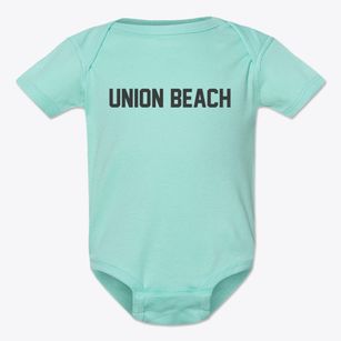 Union Beach New Jersey Classic Block Baby Onesie