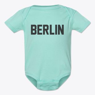 Berlin Wisconsin Classic Block Baby Onesie