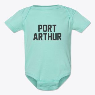 Port Arthur Texas Classic Block Baby Onesie