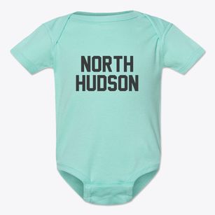North Hudson Wisconsin Classic Block Baby Onesie