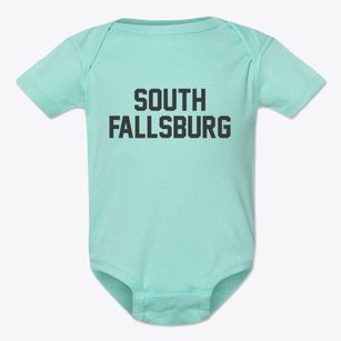 South Fallsburg New York Classic Block Baby Onesie