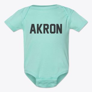 Akron New York Classic Block Baby Onesie