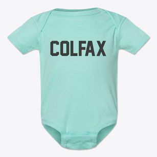 Colfax Iowa Classic Block Baby Onesie
