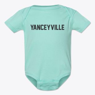 Yanceyville North Carolina Classic Block Baby Onesie