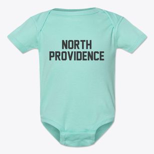 North Providence Rhode Island Classic Block Baby Onesie