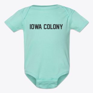Iowa Colony Texas Classic Block Baby Onesie
