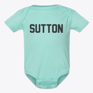 Sutton West Virginia Classic Block Baby Onesie