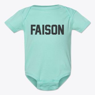 Faison North Carolina Classic Block Baby Onesie