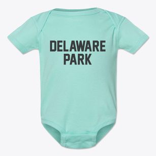 Delaware Park New Jersey Classic Block Baby Onesie