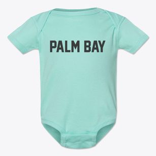 Palm Bay Florida Classic Block Baby Onesie