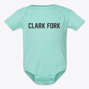 Clark Fork Idaho Classic Block Baby Onesie