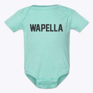 Wapella Illinois Classic Block Baby Onesie