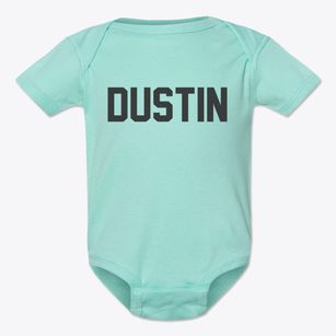 Dustin Oklahoma Classic Block Baby Onesie