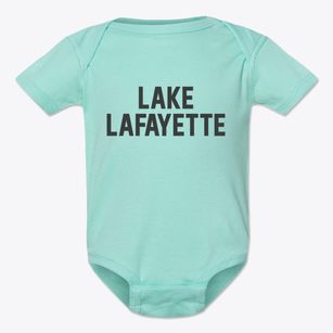 Lake Lafayette Missouri Classic Block Baby Onesie