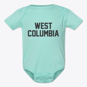 West Columbia South Carolina Classic Block Baby Onesie