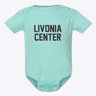 Livonia Center New York Classic Block Baby Onesie
