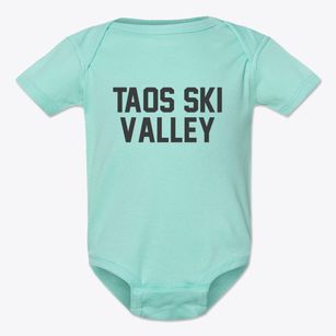 Taos Ski Valley New Mexico Classic Block Baby Onesie