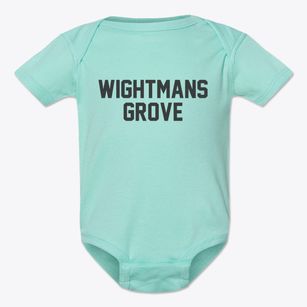 Wightmans Grove Ohio Classic Block Baby Onesie