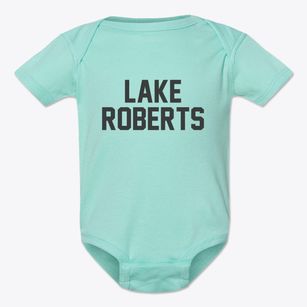 Lake Roberts New Mexico Classic Block Baby Onesie