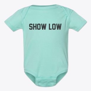 Show Low Arizona Classic Block Baby Onesie