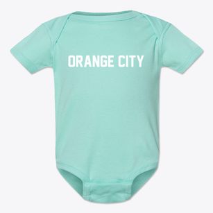 Orange City Iowa Classic Block Baby Onesie