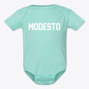 Modesto California Classic Block Baby Onesie