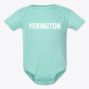 Yerington Nevada Classic Block Baby Onesie