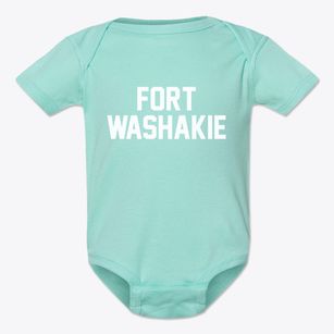Fort Washakie Wyoming Classic Block Baby Onesie