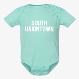 South Uniontown Pennsylvania Classic Block Baby Onesie