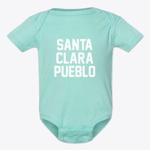 Santa Clara Pueblo New Mexico Classic Block Baby Onesie