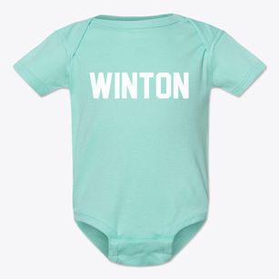 Winton North Carolina Classic Block Baby Onesie