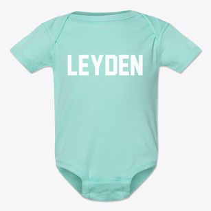 Leyden Massachusetts Classic Block Baby Onesie