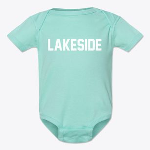 Lakeside Wisconsin Classic Block Baby Onesie