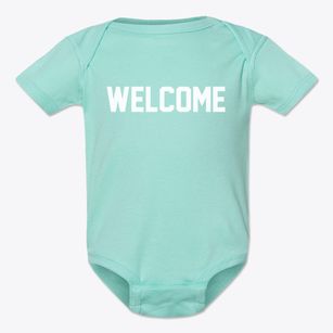 Welcome Minnesota Classic Block Baby Onesie