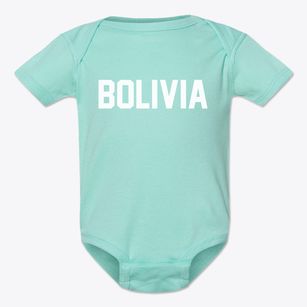 Bolivia North Carolina Classic Block Baby Onesie