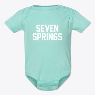 Seven Springs Pennsylvania Classic Block Baby Onesie