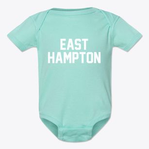 East Hampton Connecticut Classic Block Baby Onesie